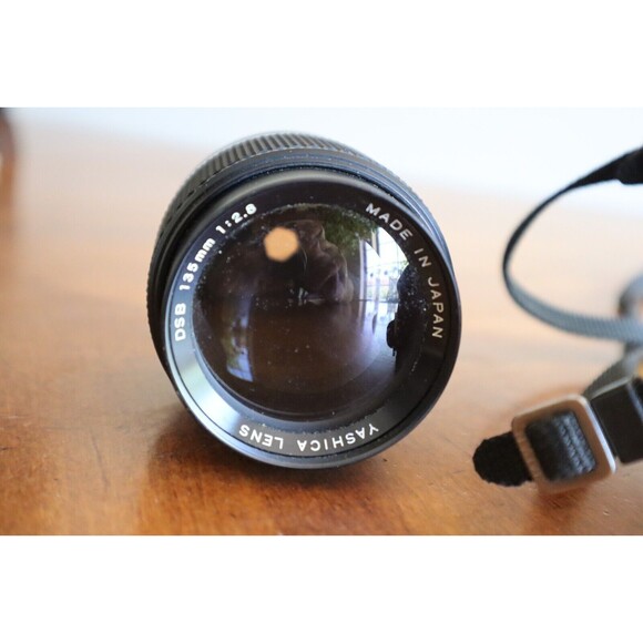 Yashica FX-3 35mm Film SLR Camera with DSB 135mm Lens Japan For Parts/Repair - Picture 4 of 13